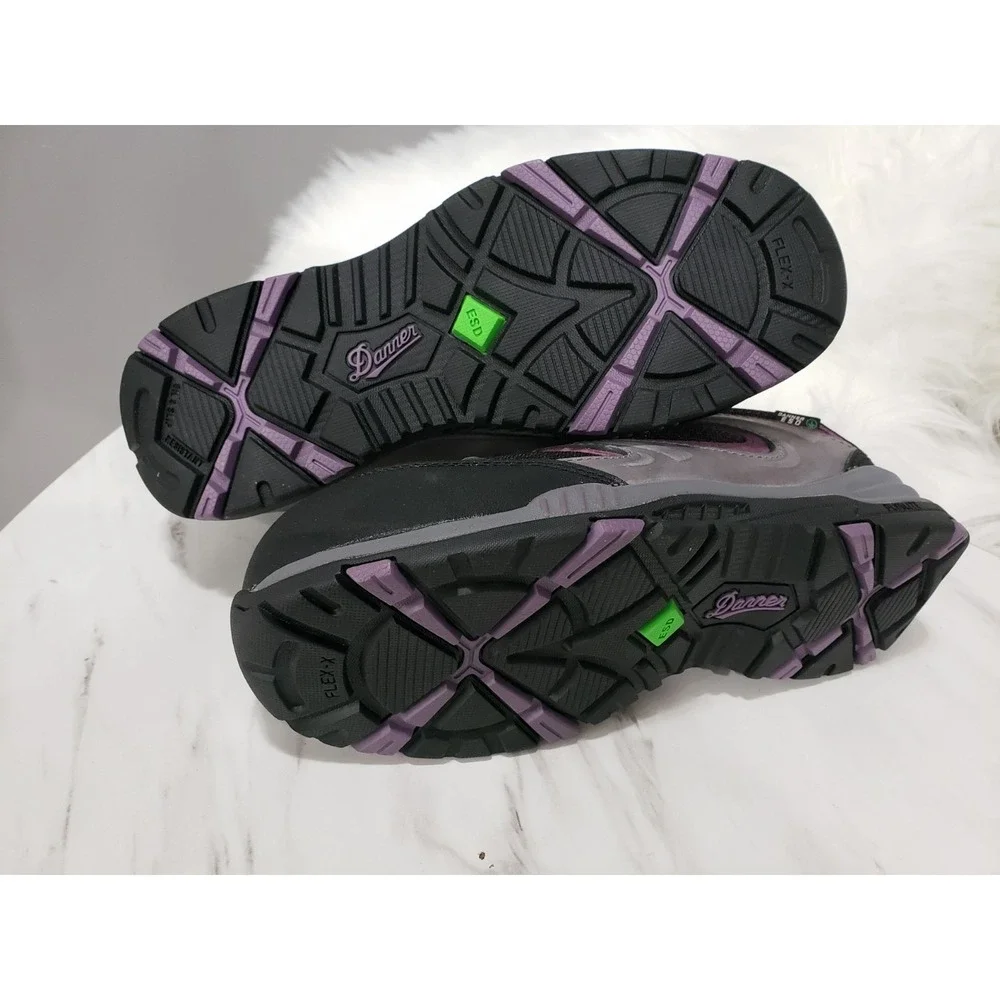 NEW Women's DANNER Boot Springfield Low Grey and Purple Size 9 WORK SHOES
